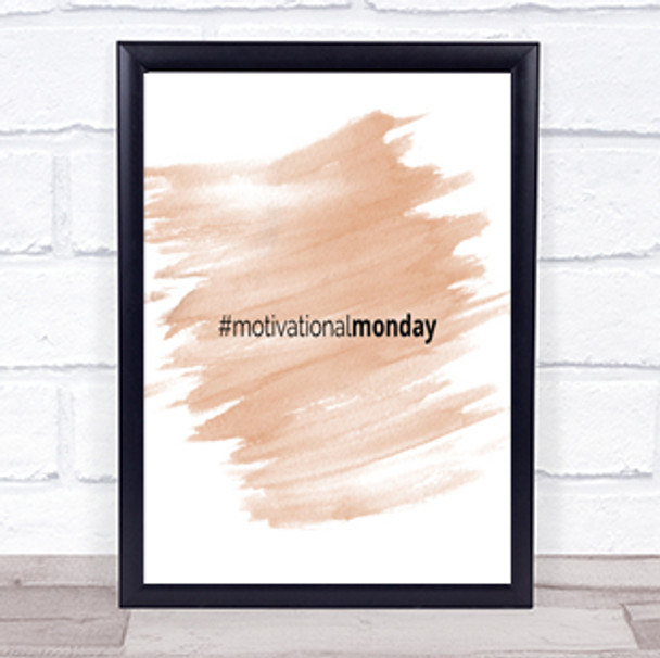 Motivational Monday Quote Print Watercolour Wall Art Motivational Monday Quote Print Watercolour Wall Art