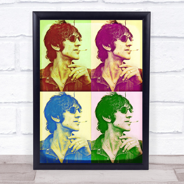 Richard Ashcroft Pop Art Pastel Repeat Wall Art Print