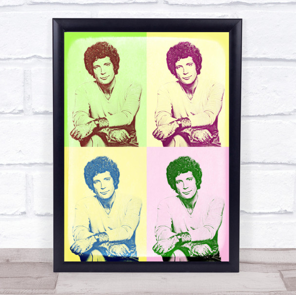 Tom Jones Retro Pop Art Pastel Repeat Wall Art Print