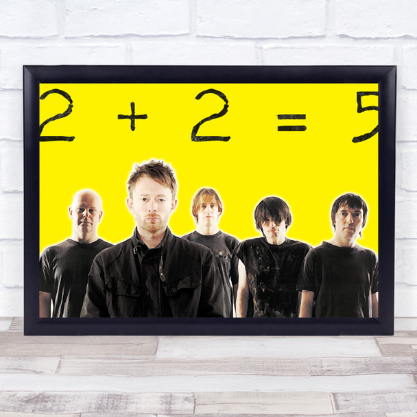 Radiohead Watercolor Yellow 2+2=5 Wall Art Print