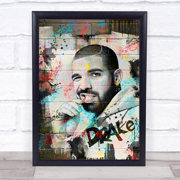 Drake Urban Graffiti Wall Art Print