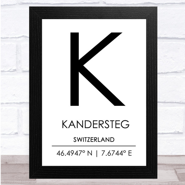 Kandersteg Switzerland Wall Art Print