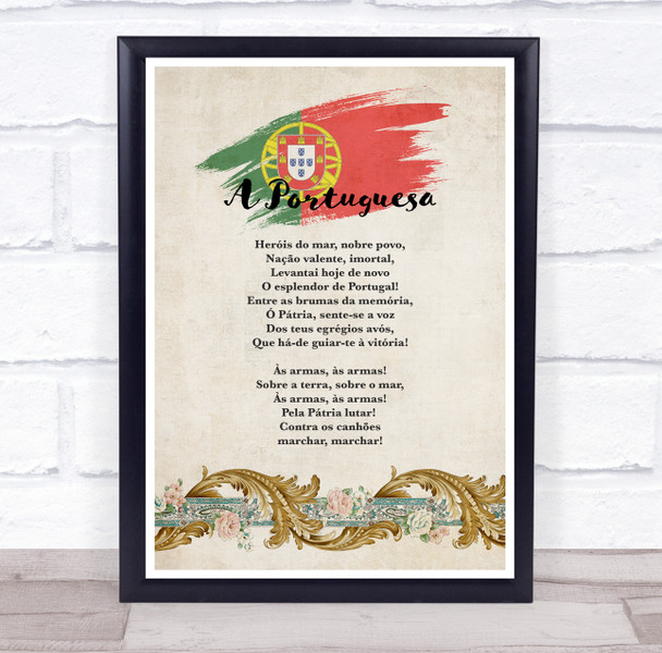 National Anthem Of Portugal Wall Art Print