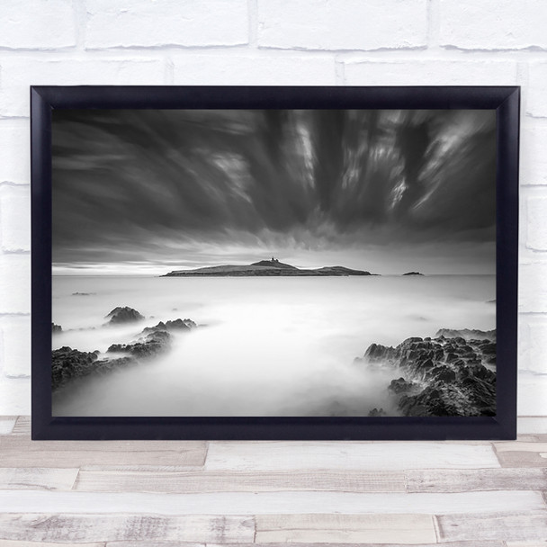 Ballycotton Drag Lighthouse Seascape Ocean Coast Cork Wall Art Print