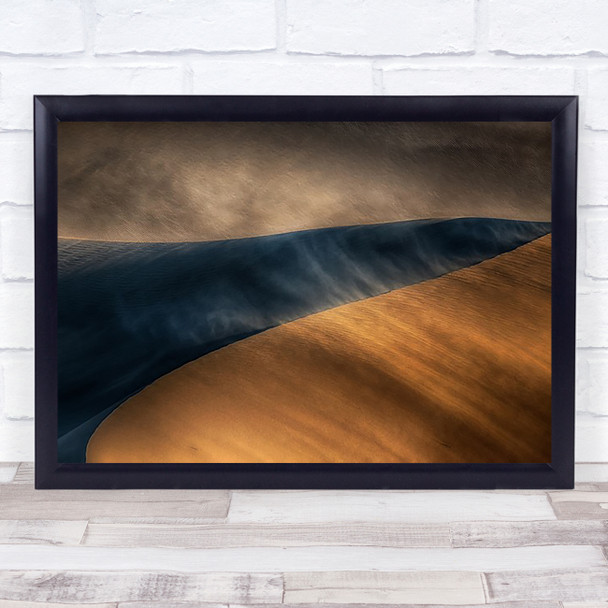 Confrontation Desert Iran Dust Storm Sandstorm Sand Dune Weather Blow Art Print