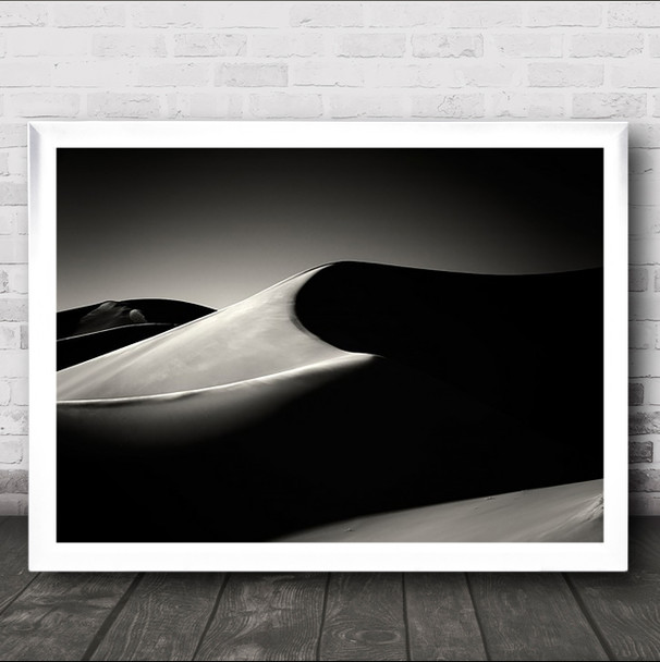 Dune Desert Shadow Light Sand Dunes Wall Art Print