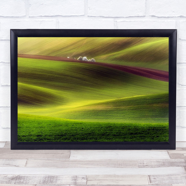 Golden Fields Moravia Field Farm Countryside Wall Art Print