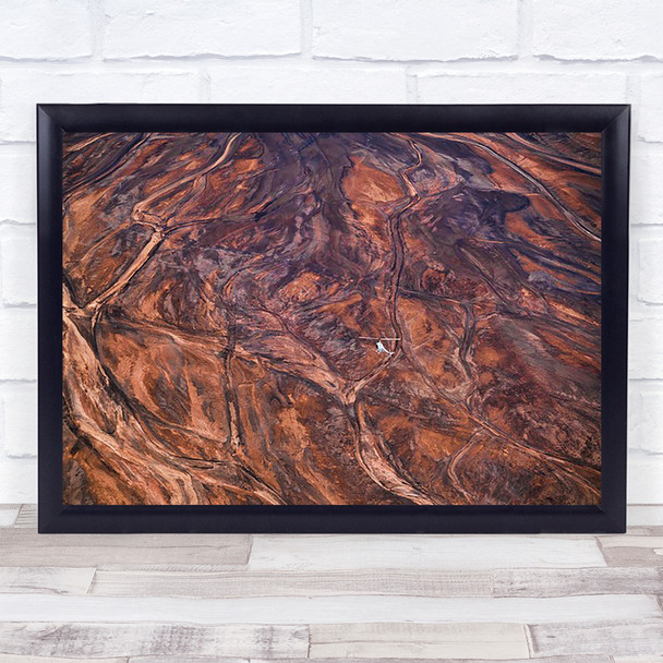 Kenya Africa Helicopter Aerial Above Drone Flight Fly Flying Wall Art Print