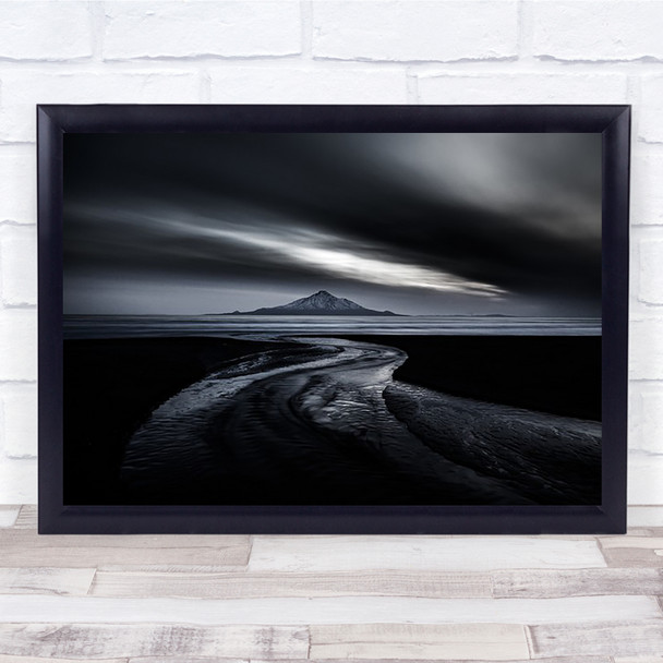 Northern Fuji Japan Dark Asia Rishirifuji Hokkaido Wall Art Print