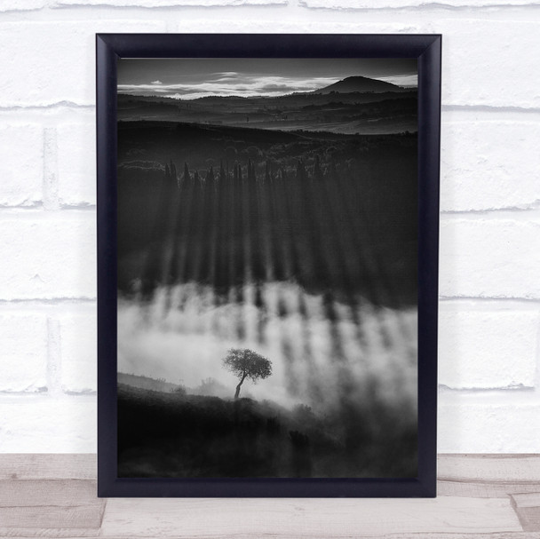 Rising Up Rays Light Sun Wall Art Print