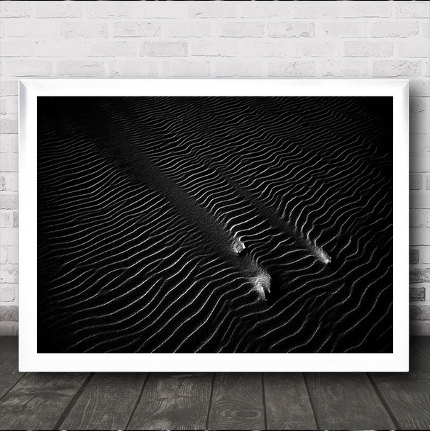 SAND #2 Stone Abstract Stones Rocks Pattern Dune Wall Art Print