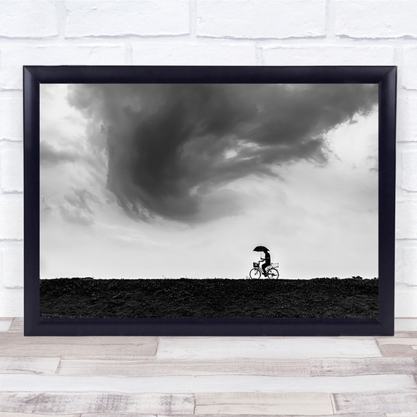Storm bringer Sky Clouds Twirl Swirl Bike Cycling Umbrella Art Print
