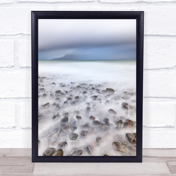 The Beginning Of Time Bay Beach Clouds Coast Dawn Overcast Art Print