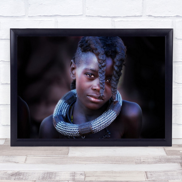 The Beauty Within Beautiful Himba Girl Woman Eyes Lips Tribe Tribal Art Print