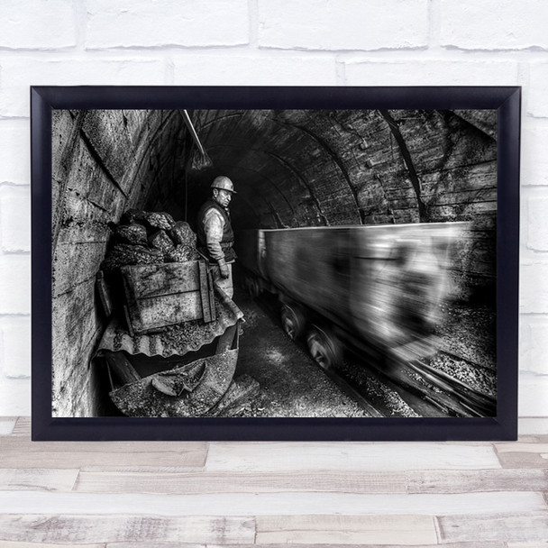 Coal Mine Worker Work Working Miner Tracks Wall Art Print Coal Mine Worker Work Working Miner Tracks Wall Art Print