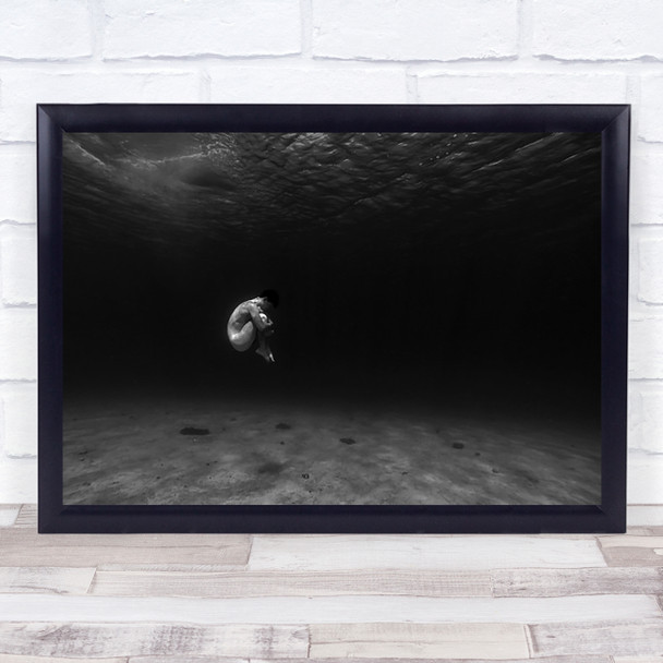 Embryo Nude Underwater Conceptual Life Fine Wall Art Print