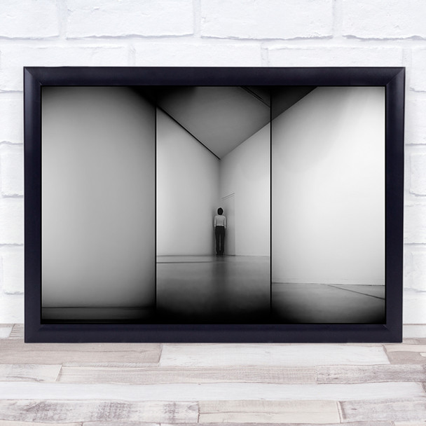 Evolution Person Figure Abstract Lines Corner Door Triptych Room Wall Art Print Evolution Person Figure Abstract Lines Corner Door Triptych Room Wall Art Print