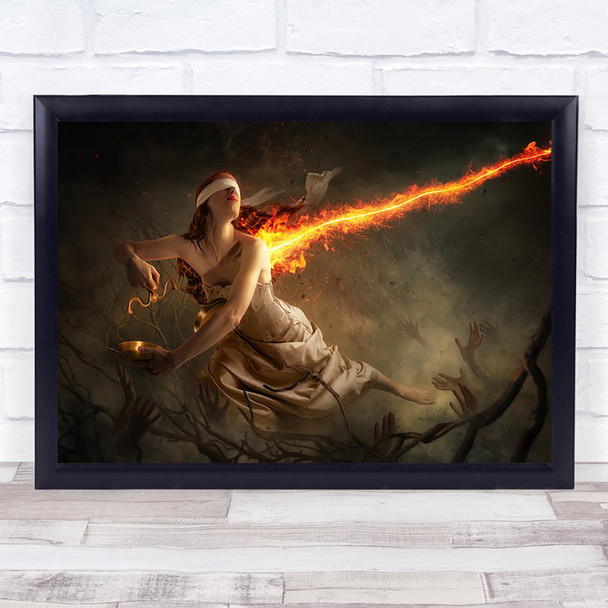 Justice At Stake Attack Blind Conceptual Corruption Wall Art Print Justice At Stake Attack Blind Conceptual Corruption Wall Art Print