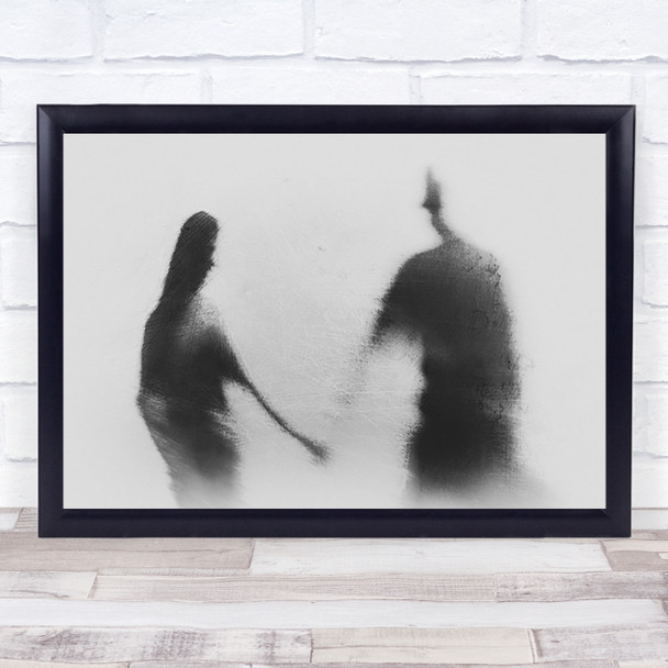Memories In Love Romance Couple Hands Grab Romantic Passion Pair Wall Art Print