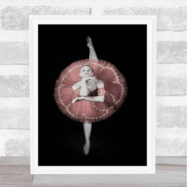 On Pointe Ballet Performer Red Dance Dancer Dancing Flamenco Girl Wall Art Print On Pointe Ballet Performer Red Dance Dancer Dancing Flamenco Girl Wall Art Print