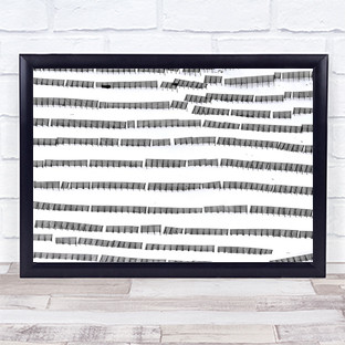 Avalanche Gallery Abstract Pattern Rows Lines Grid Winter Snow Fence Art Print