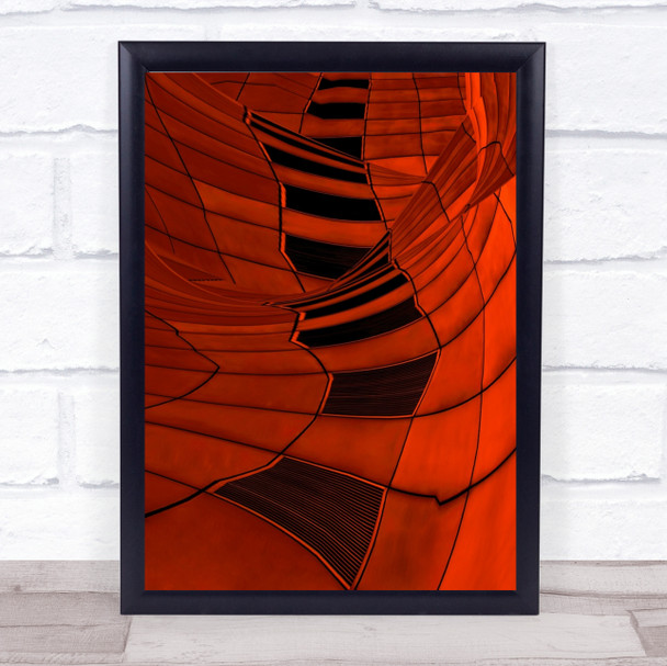 Carenza Reflection Distortion Facade Distorted Windows Grid Art Print