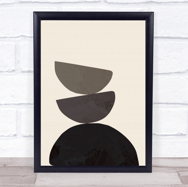 Collage 08 Graphic Shapes Abstract Illustration Geometry Balance Wall Art Print