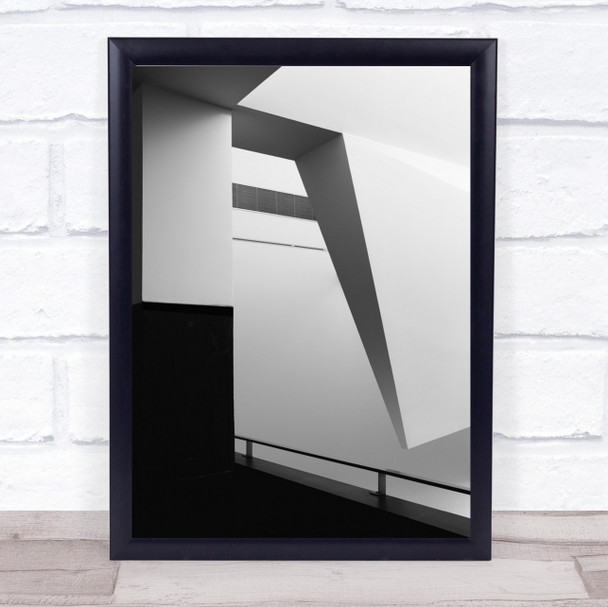 Crossed Lines Shapes Architecture Angle Corner Angles Abstract Wall Art Print