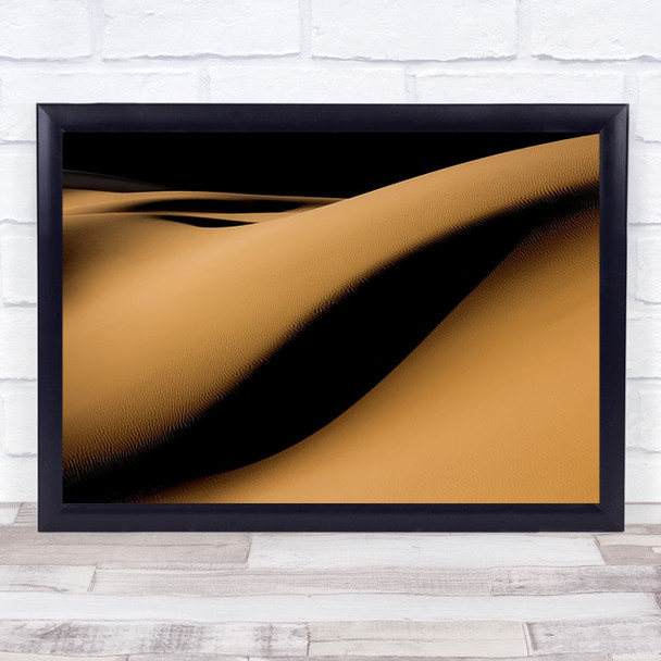 Maran jab Desert Shadow Sand Dune Empty Desolate Wall Art Print