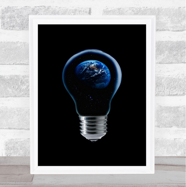 The 4 Elements Iv Earth Planet Global Warming Astronomy Space Universe Art Print