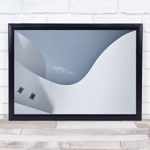 Graceful Architecture Abstract Wave Waves Modern Simple Wall Art Print