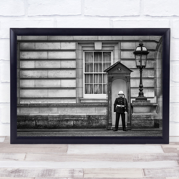 Guard Out Of The Box Man House Building Soldier London Wall Art Print