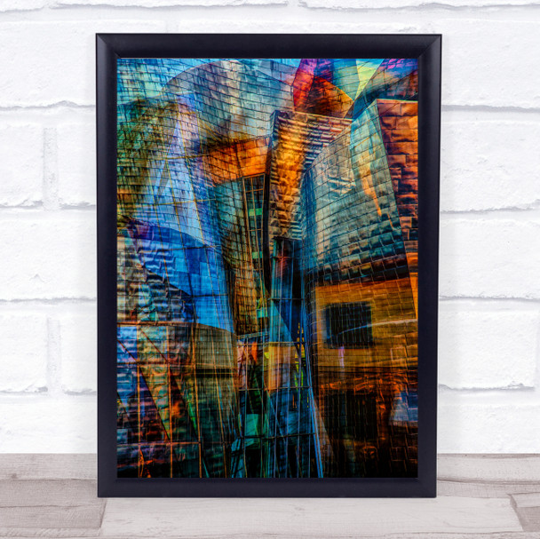 Incastri Double Exposure Frank Gehry Architecture Multiple Wall Art Print