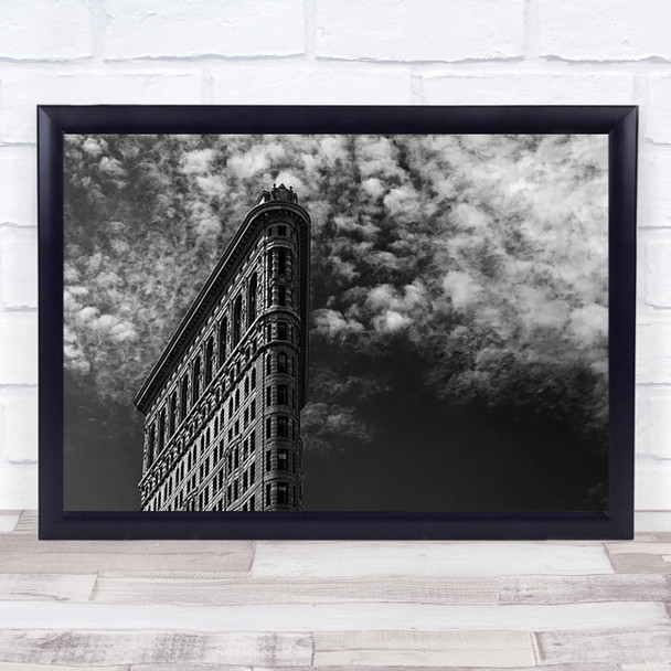 NYC Flatiron Architecture NYC USA City Clouds Building Wall Art Print