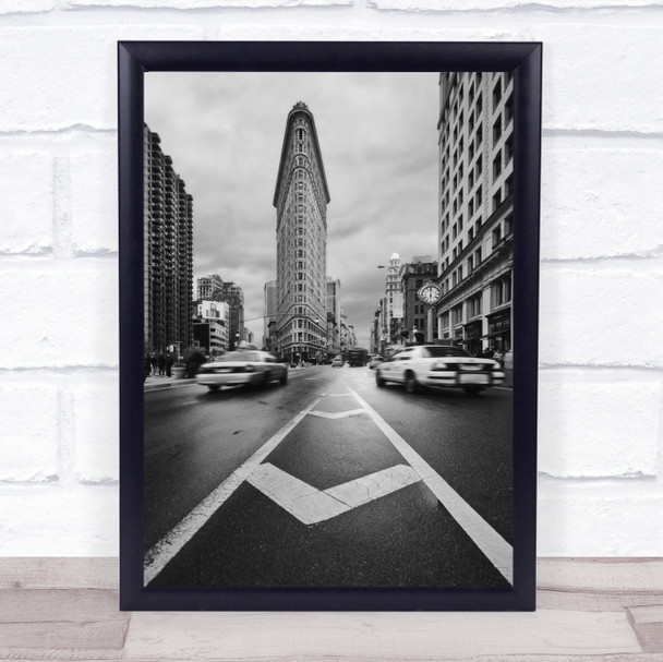 Taxiiii Architecture Street Cars Taxi Clock Time Transportation Facade Art Print