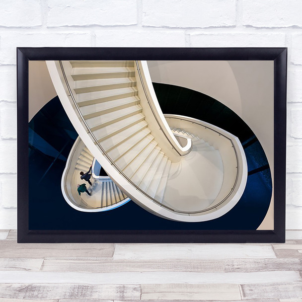 The Long Winding Road Stairs Stedelijk Museum Den Bosch Netherlands Art Print
