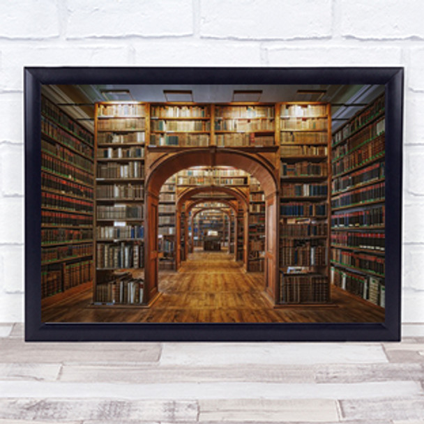 Upper Lausitzian Library of Sciences Books Bookshelf Wall Art Print