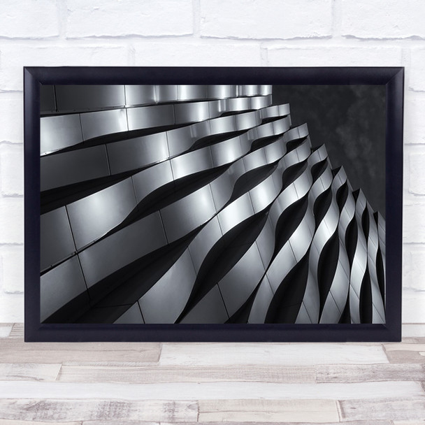 Waving Architecture Netherlands Metal Industry Industrial Perspective Art Print