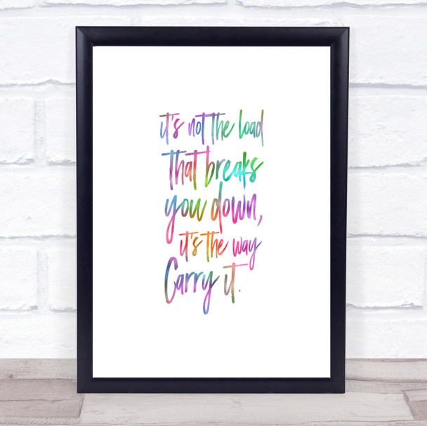 Breaks You Down Rainbow Quote Print Breaks You Down Rainbow Quote Print