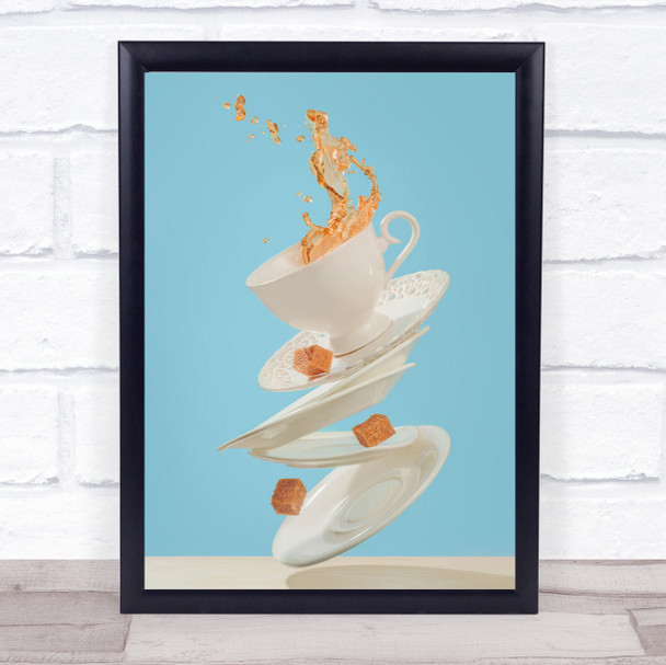 Coffee For A Stage Magician Cup Tea Mug Sugar Cube Wall Art Print