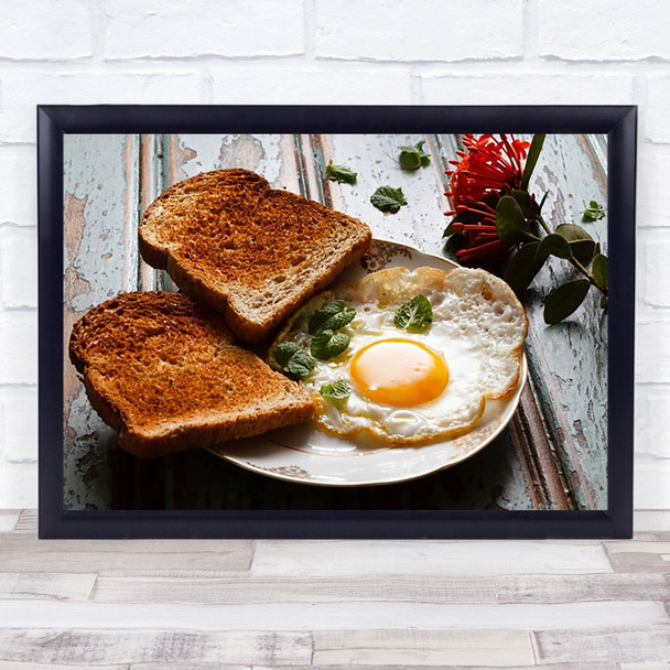 Fried Egg & Toast Wall Art Print