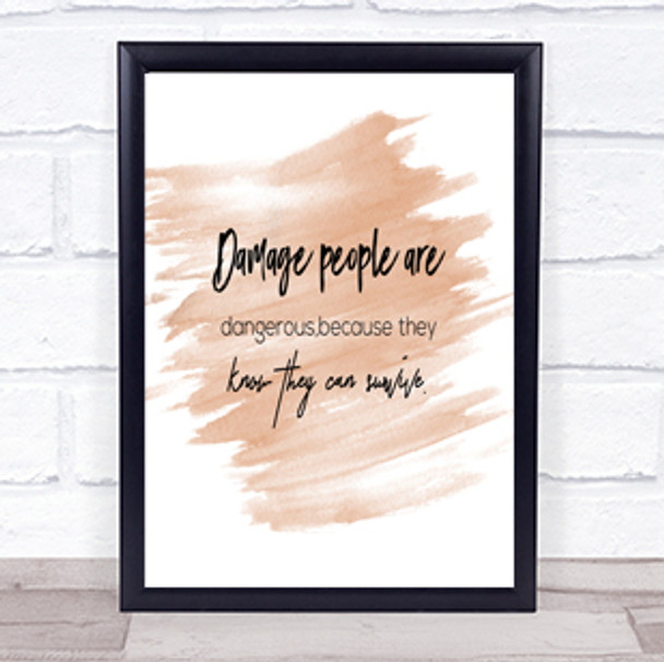 Can Survive Quote Print Watercolour Wall Art Can Survive Quote Print Watercolour Wall Art