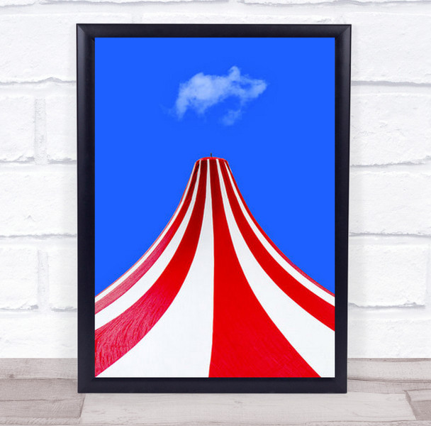 Il Volcano Massimo Della Latta Astratto Colori Rosso Bianco Cyan Wall Art Print