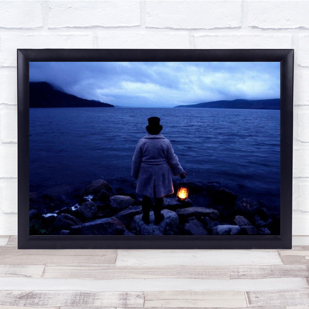 Waiting Blue Sea Lamp Sweden Night Coast Coastal Water Ocean Hat Wall Art Print Waiting Blue Sea Lamp Sweden Night Coast Coastal Water Ocean Hat Wall Art Print