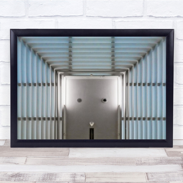 One Eye Museum Roof Lines Architecture Rotterdam Henkvanm Metal Wall Art Print