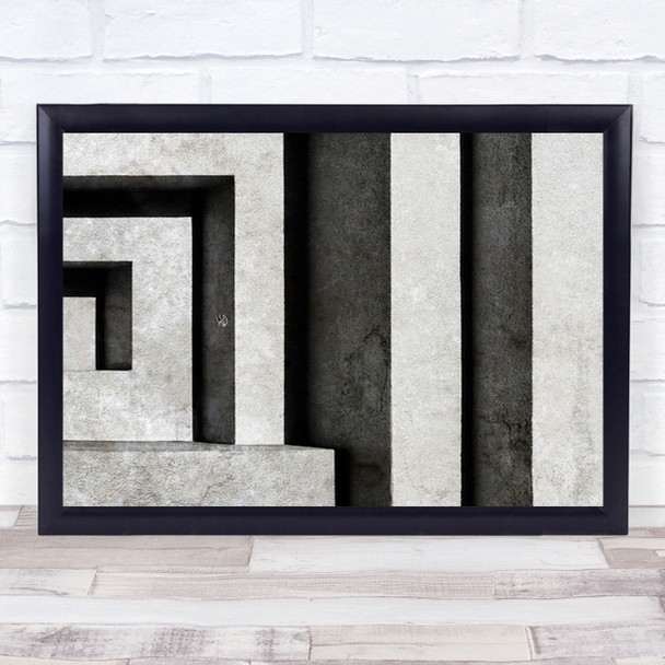 Architectural Signs Ii Abstract Shapes Geometry Stone Concrete Wall Art Print Architectural Signs Ii Abstract Shapes Geometry Stone Concrete Wall Art Print