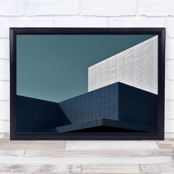 Architecture Industry Industrial Israel Blocks Tetris Geometry Wall Art Print