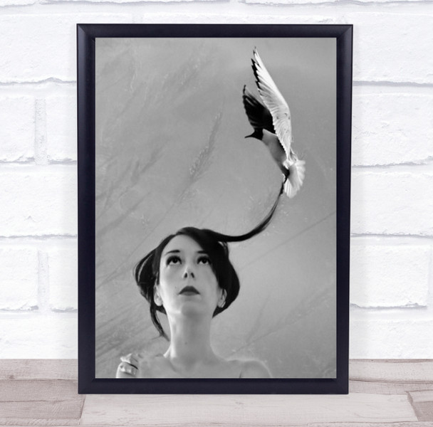 Fly With Me Creative Edit B&W Blackaamp;White Birds Wings Tail Wall Art Print Fly With Me Creative Edit B&W Blackaamp;White Birds Wings Tail Wall Art Print