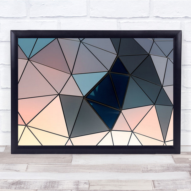 Delaunay I Yorku Lassonde Toronto Triangles Abstract Canada Wall Art Print