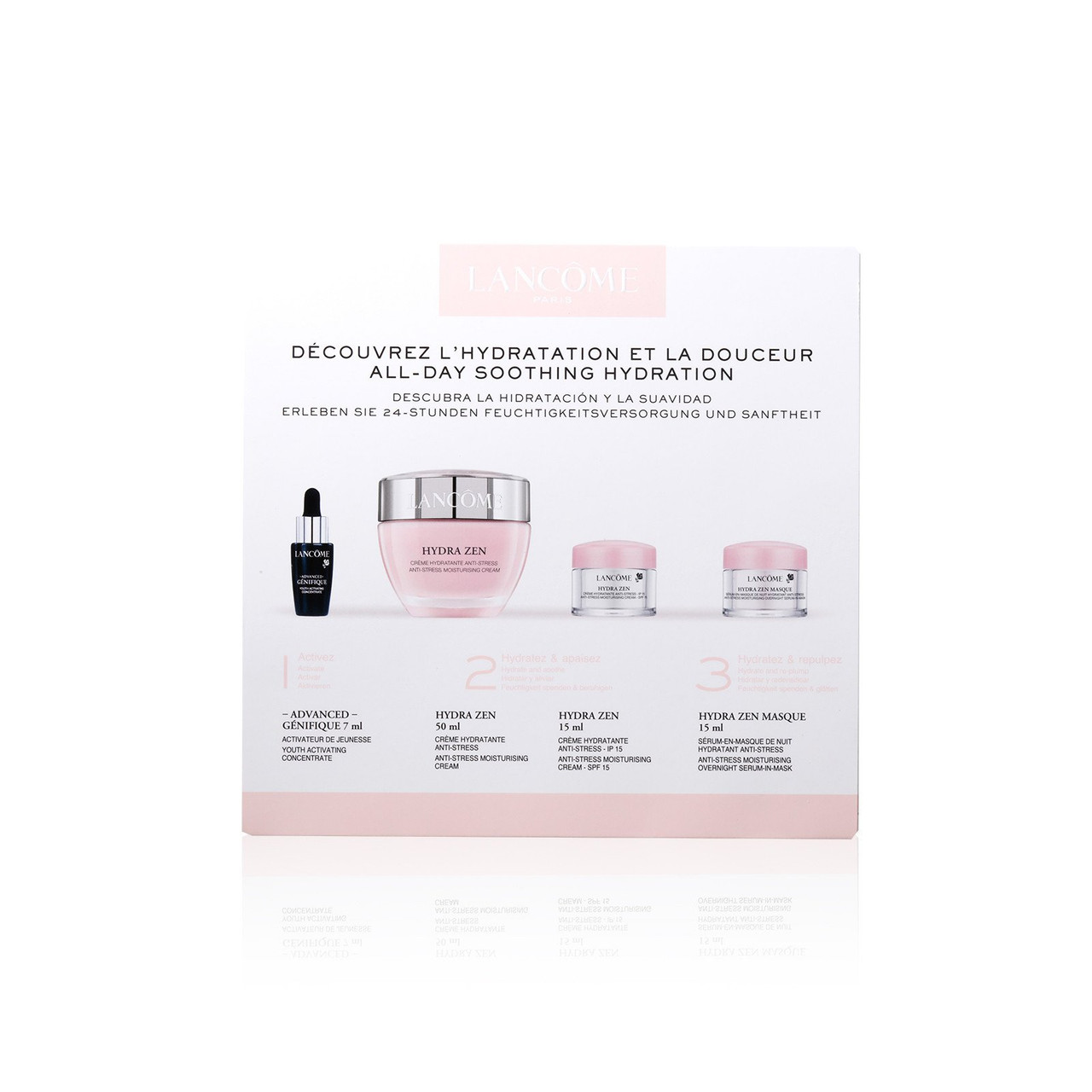 lancôme hydra zen christmas gift set for dry skin